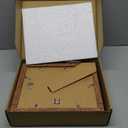 iRahmen 8.5x11 Picture Frame Set of 4, High Definition Real Glass Rustic Brown Frame, Wood Photo Frames 8.5 by 11 Diploma Document for Wall Hanging and Tabletop Display