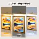 24 Inch Picture Light for Wall - Battery Operated Wireless Wall Sconce with Remote & Timer for Artwork, Portrait, Photo & Frame (Antque Gold)
