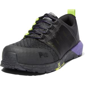 Timberland PRO Radius, Women's, Comp Toe, EH, Low Athletic (6.5, Black/Hi-viz/Purple)