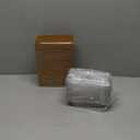 Ocmoiy Paper Charcuterie Boxes with Clear Lids, 50 Pack Disposable Sandwich Containers, Small Kraft Bakery Treat Boxes for 2 Cupcakes, Muffins, Hot Cocoa Bombs, Strawberries, To Go Desserts Boxes (Brown)