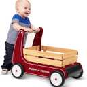 Radio Flyer Classic Walker Wagon, Red, for Kids 1-4 Years Old, Resistance Clickers to Control Speed, Baby Push Walker with Furniture Bumper, for Indoor Play