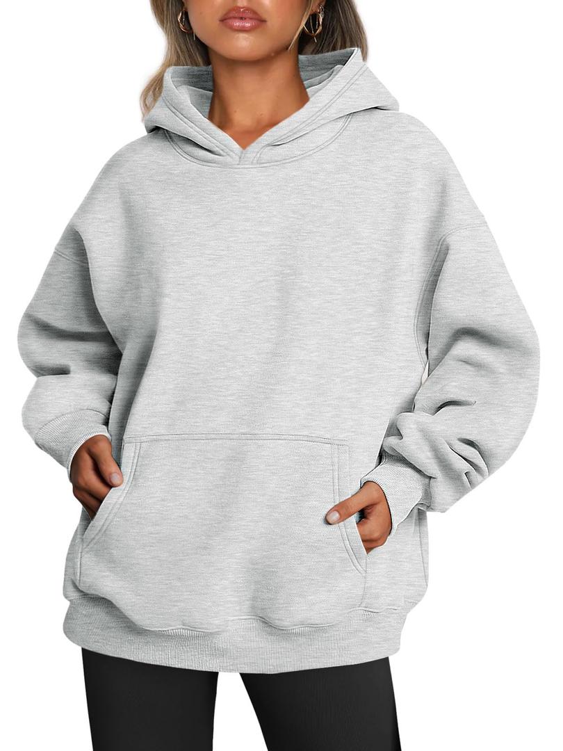 Trendy Queen Womens Oversized Hoodies Fleece Sweatshirts Fall Fashion Pullover Sweaters Winter Clothes, L