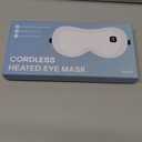 Cordless Heated Eye Mask for Dry Eyes Relief, with 3 Heat Settings, Washable Eye Cover, Warm Heating Pad for Stye Eye Treatment & Travel Use (Navy Blue)