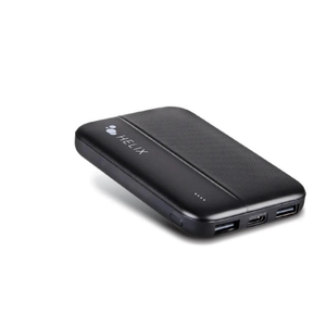 Helix Power Bank Turbovolt+ 5000mAh 3-Port Portable Battery USB-C & USB-A