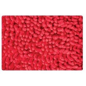 Smiry Bathroom Rugs Set 2 Piece, Soft Absorbent Chenille Bath Mat and U-Shaped Toilet Rug Set, Non Slip Shaggy Bath Carpet for Tub, Shower and Floor (24x16+24x20, Red)