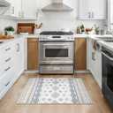 SERISSA 2x3 Rugs for Entryway, Washable Non-Slip Grey Blue Small Area Rug, Soft Low-Pile Boho Geometric Indoor Entry Rug Door Mat Indoor Entrance Front Door Carpet for Bathroom Kitchen Bedroom