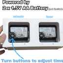 Novelty Rotating Eyes Desktop Clock Fun Looking Time Tracker Funny Kids Clocks Interesting Gifts for Kids Mother Father Home Office Decoration