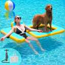 Innovative Inflatable Dog Pool Float with Seat – Durable PVC Water Raft for Adults & Dogs – Enjoy Water Fun Together – 242 lbs Capacity – Portable Floating Lounge