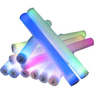 ArtCreativity Light Up Foam Batons, Set of 12, LED Bat Toys for Kids and Adults with 7 Flashing Modes, Light Up Toys for Children, Cool Rave Accessories, Party Favors for Boys and Girls