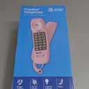 AT&T TRIMLINE 210 Corded Home Phone, No AC Power Required, Improved Easy-wall-mount, Lighted Big Button Keypad, 13 SpeedDial Keys, Last Number Redial, Mute, Flash, Volume Control, Princess Phone, PINK