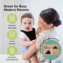 8-Pack Organic Baby Bibs for Boys, Girls - Soft Cotton Drooling and Teething Bibs for Baby Girl & Boy, Extra Absorbent, Easy to Clean & Put On for Toddler, Newborn, Infant 0-24 Months (Basics)