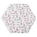 Hexagon Playpen Mat, Floral Print Baby Playmat fits Regalo Portable Play Yard 48 Inch, Six Pannel Playpen Kids Tent Mat Hexagon Rug Mat