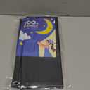 ZELMINE 33" W x 72" L 100% Portable Blackout Curtains, Total Darkness No-Drill Black Out Window Cover,Temporary Blackout Shades with Hook & Loop Tape, for Bedroom, Nursery, Dorm, Travel (Black)