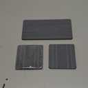 3PCS Water Absorbing Stone Tray, DryingNeat Diatomite Stone Sink Tray, Instant Dry Sink Coasters, Kitchen Sponge Hand Soap Holder, Countertop Fast Drying Counter Trays,8 * 4inch and 4 * 4inch (1pcs 2110cm + 2pcs 1010cm Dark Gray Stripe)