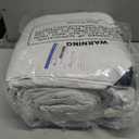 Royoliving Premium Feathers Down Duvet Insert Comforter Queen Size All Season Medium Warmth White 100% Cotton Cover with Corner Tabs (90x90, 50 oz)