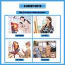 MXCFZX Sunset Beach Paint by Numbers kit for Adults Lighthouse on sea Beginner on Advanced Canvas Adult Paint by Number Kits,Easy Landscape Acrylic Paint Boat On Lake Crafts for Home Decor 10x14in