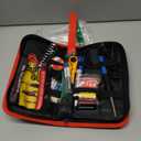 Soldering Iron Kit, 60W Soldering Iron, 5 Soldering Iron Tips, 21-in-1 Adjustable Temperature, Solder Wire, Stand, Desoldering Pump, Soldering Welding Iron Kit for Electronics Hobby DIY 110V US Plug (Black and Red)