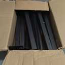 12 Inch Black Slatwall Shelf Bracket, 12 PCs Metal Slat Wall Shelves Accessories, Heavy Duty Slat Wall Hooks, Slatwall Display Hangers for Storage and Organization