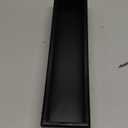 Black Bamboo Drawer Organizer - Silverware&Utensil Holder Organizer for Kitchen Drawers, Multi-Use Drawer Dividers Boxes for Bathroom CounterCabinet, Garage, Office Desk, Makeup, Jewelry (12"x3"x2.5")