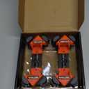 WETOLS Corner Clamp for Woodworking, 90 Degree Right Angle Clamp, Wood Clamps, 4Pcs Adjustable Spring Loaded Woodworking Clamp, Gifts for Dad, Birthday Gifts for Men, Photo Framing, Orange