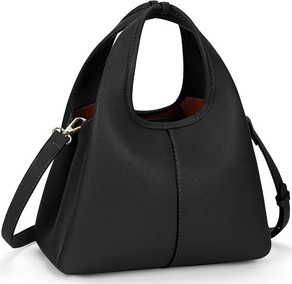 JQWSVE Women's Top Handle Handbag Small Satchel Bags Trendy Hobo Purse Crossbody Bag Faux Leather Shoulder Bag Satchel Purse