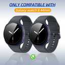 Kimiyaki 2 Pack for Samsung Galaxy Watch 8 40mm Screen Protector Case