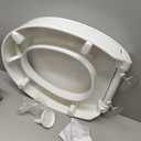 KOHLER 25876-0 Hyten 3" Height, Elevated Soft Close Round Toilet Seat, Contoured Seat with Grip-Tight Bumpers, Quick-Attach Hardware, White