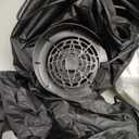 JOYIN 8.5ft Halloween Inflatable Skeleton, Blow Up Skeleton Holding Pumpkin for Rooftop Outdoor Decoration with LED Light, Blow Up Skeleton Sitting On The Roof for Halloween Rooftop Yard Party Decor