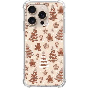 Brown Gingerbread Christmas Trees Case Compatible with iPhone 16 Pro, Cute Christmas Festival Case for iPhone 16 Pro, Cool TPU Bumper Phone Case Cover