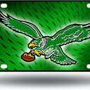 Rico Industries NFL Football Modern Retro Metal Auto Tag 6" x 12" - Great for Truck/Car/SUV