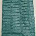 Softalker Faux Linen Placemats Set of 4-12 x 18 Inch, Heat Resistant Double Layered Durable Burlap Farmhouse Place Mats, Non-Slip Washable Rustic Table Mats for Dining, Kitchen, Party（Green)