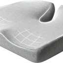 Seat Cushions, Memory Cotton Cushions, Office Chairs and Cars for Ultimate Comfort, Size up Premium Durable (Gray) 21.5 * 17.7 * 4 inches