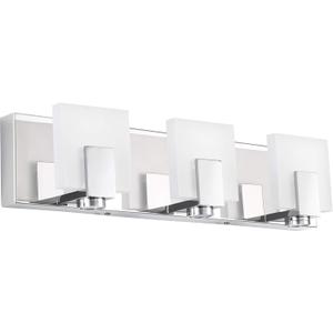 SOLFART Bathroom Vanity Light Fixtures Led Modern Bathroom Lights Fixtures Over Mirror Gloss Chrome 3 Lights (Chrome Finishing- Dimmable)