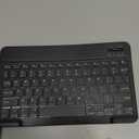 Ultra-Slim Bluetooth Keyboard Portable Mini Wireless Keyboard Rechargeable for Apple iPad iPhone Samsung Tablet Phone Smartphone iPadOS iOS Android (10 inch Black)
