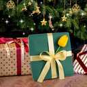 Vanhench Green Wrapping Paper Roll 17.5"963" (80 1/4FT), Solid Color Art Green Kraft Craft Paper Roll, Christmas Wrapping Paper, Birthday Bouquet Flower Crafts, Dark Green Bulletin Board Paper