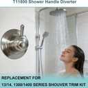 T11800-SS Faucet Shower Handle Diverter Trim Kit for Delta Faucet,3-Setting,Stainless