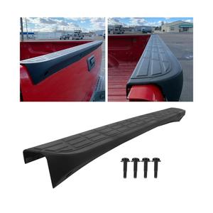 ECOTRIC Tailgate Cap Top Protector Molding Spoiler Cover Compatible with 2007-2013 Chevy GMC Silverado Sierra 1500 2007-2014 2500 3500 Replacement for 25844299 GM1904104