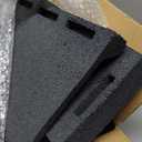 Sekcen 2 Pack Rubber Downspout Splash Block Rain Gutter Down Spout Drain Trays Gray