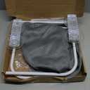 AMOSIJOY Cordless Cat Window Perch, Cat Hammock for Wall with 4 Suction Cups, Solid Metal Frame and Reversible Cover, Foldable Cat Beds for Indoor Cats (Large)