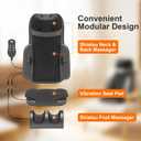 Kalamera Shiatsu Neck Back Massager for Chair with Foot Massager Full Body Massage Machine with Deep Kneading Nodes, Vibration Seat Pad, Heating Light for Home Office Use Relaxation Gifts for Parents
