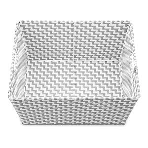 Whitmor 4 Pack Multi-Weave Resin Weave Basket with Lid
