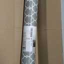 OcePor Non-Adhesive Drawer and Shelf Liner 24IN x 30FTNon Slip Cabinet and Cupboard Liner, Kitchen Cabinet Liners for Shelves, Waterproof Drawer Shelf Liners for Cabinets/Bathroom Cupboard (Gray Quatrefoil)