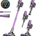 Cordless Vacuum Cleaner, 550W 45Kpa Vacuum Cleaners for Home, Stick Vacuum with Touch Screen, Up to 50 Min, Self-Standing, Lightweight, Rechargeable Cordless Vacuum for Hardwood Floor, Carpet,Pet Hair