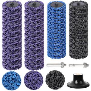 53PCS Quick Strip Disc for Drill, 2 Inch Die Grinder Stripping Discs, 1/4" Roll Lock SandingGrinding Accessories for Paint and Rust Removal