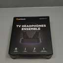 Wireless Headphones for TV Watching, TV Headphones with Transmitter Charging Base, Bluetooth V5.3, No Lip-Sync Delay, Clear Voice, Plug & Play, Comfortable, Gifts for Elderly/Seniors (Black)