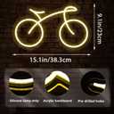 Bicycle Neon Sign for Wall Decor, Sport Bike Neon for Cycling Lover,Bicycle Neon Lights for Gym,Teen Room,Man Cave,Bedroom,Bar,Gym Club Decor,Birthday Christmas Choice,Size15.1 * 9.1 inches(JTD204)