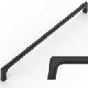 Amerdeco 10 Pack Matte Black Cabinet Pulls 10 Inch(256MM) Hole Centers Kitchen Cabinet Handles Hardware Kitchen Handles for Cabinets Cupboard Handles Drawer Pulls ZH0041