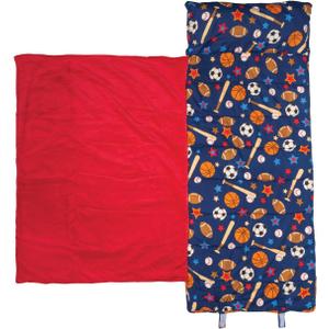 Stephen Joseph, Toddler All Over Print Nap Mat with Soft Blanket and Removable Pillow for Boys & Girls, Kids Sleeping Bag for Elementary, Daycare, Preschool with Carry Handle, 1 Count