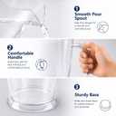 12 Pcs Plastic Pitchers 60 Ounce Large Water Pitcher beer pitcher