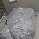 SLIGUY Reading Pillow-Bed Rest Pillow with Detachable Neck Roll & Support Arm for Sitting in Bed Couch or Floor-Backrest Reading Pillow Adult Back Pillow for Reading/Watching TV/Gaming/Relaxing,Grey (Medium)